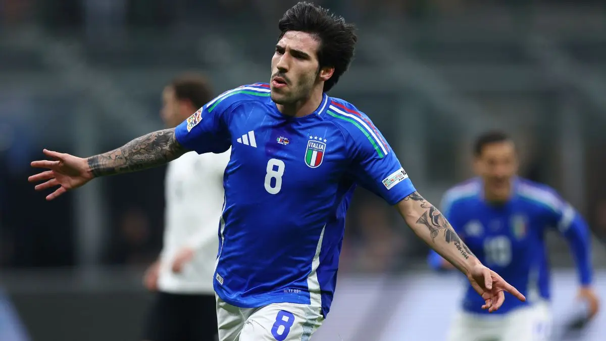 Sandro Tonali in nazionale italia