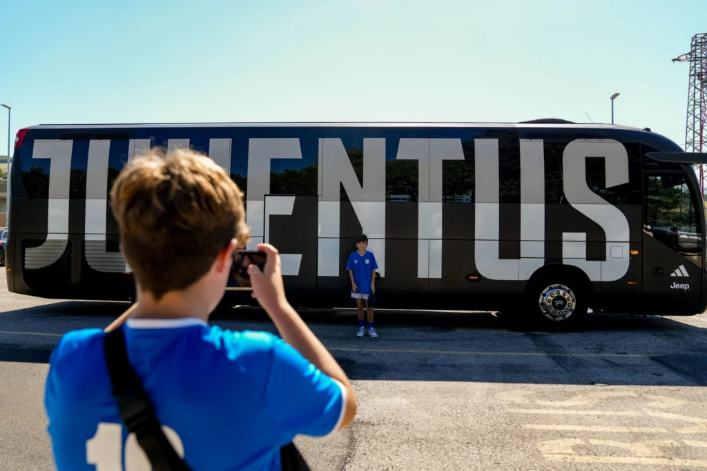 pullman juve prima del derby con il torino
