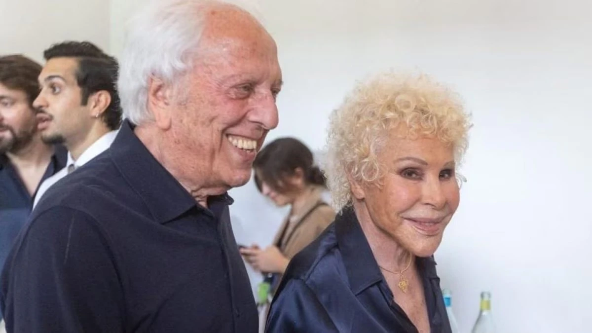 Ornella Vanoni in studio di registrazione, foto recente