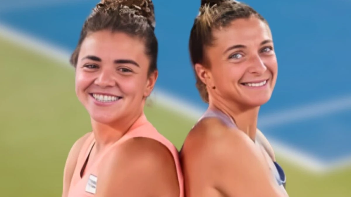 Le tenniste italiane Paolini ed Errani festeggiano un punto alle WTA Finals