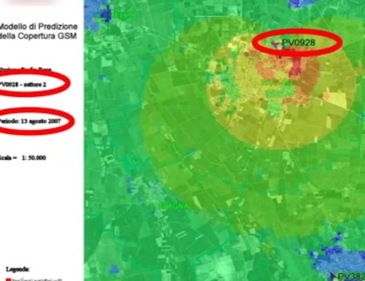 Immagine di repertorio relativa alle indagini sul caso Garlasco